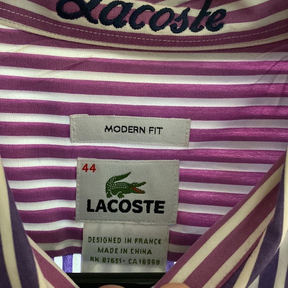 Lacoste mens dress shirt - Picture 2 of 5
